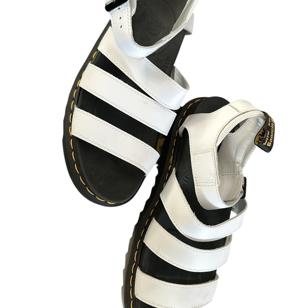 Dr. Martens White and Black Sandals